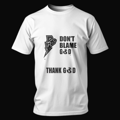 "It starts with you"Don't Blame God - T-Shirt – White Edition